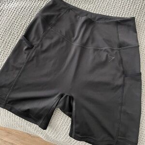 Gym shark black high waist shorts M